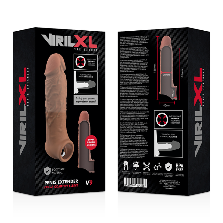 Virilxl - Flüssige Silikon v9 Braune Penisverlängerung