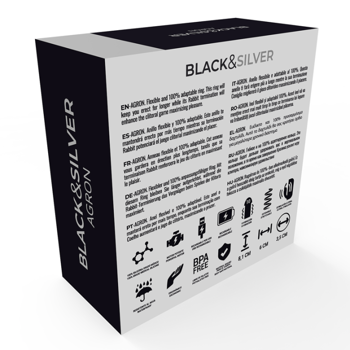 Black&Silver - Agron Télécommande Cockring Watchme