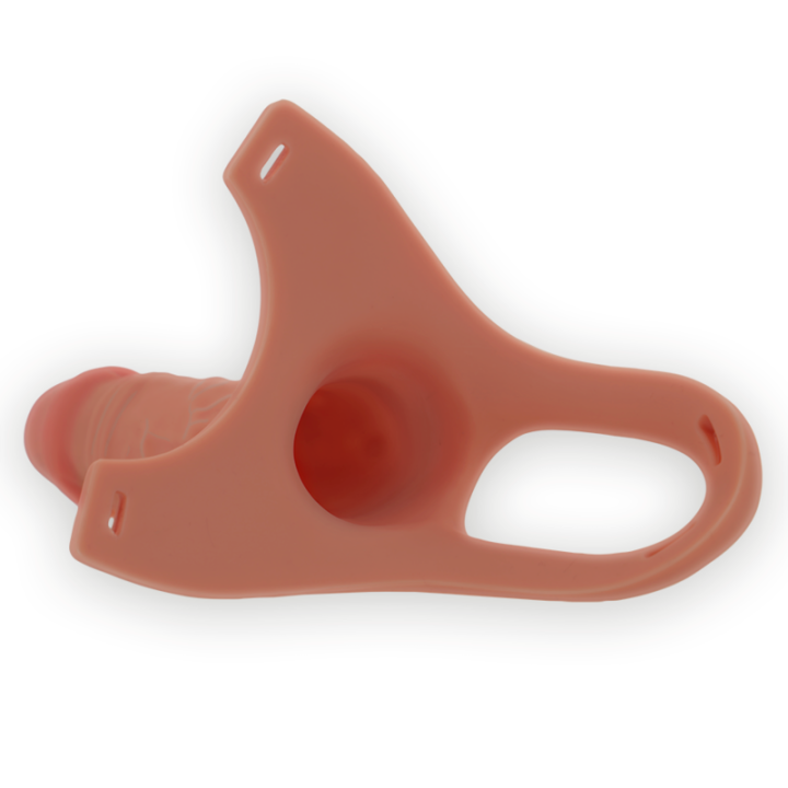 Intense - Imbracatura Cava Con Dildo in Silicone 16 x 3,5 cm
