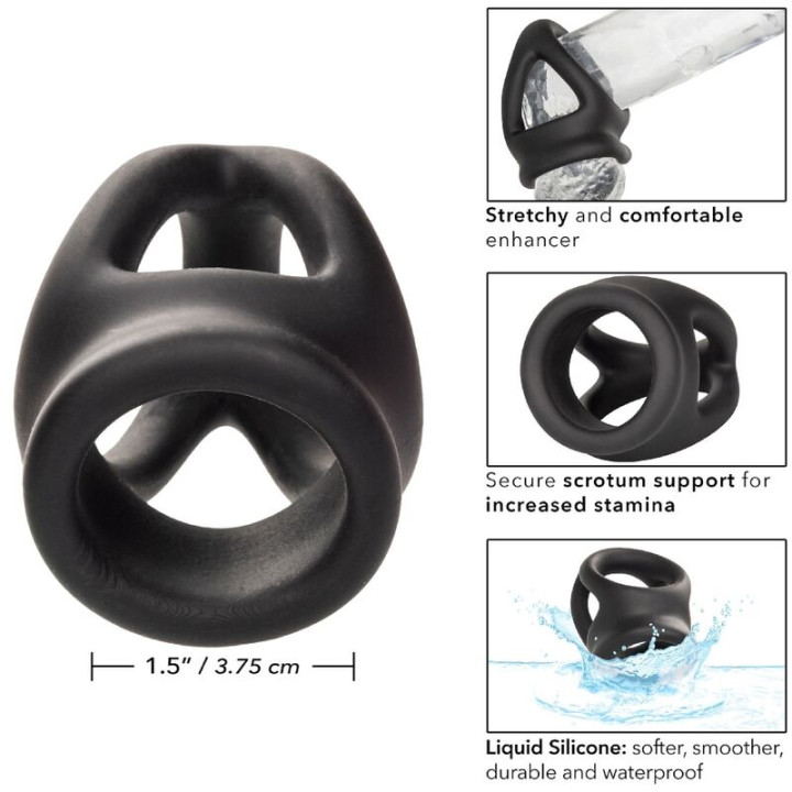 Calexotics - Alpha Dual Cage Ring Schwarz