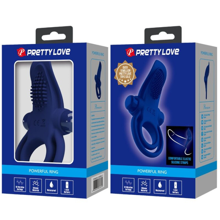 Pretty Love - Bronson Bague Double Avec Vibration Bleu