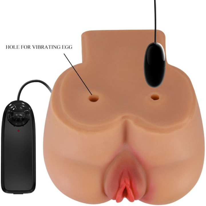 Crazy Bull - Vibratore Kylie Ass Con Vagina e Ano Realistici e Telecomando