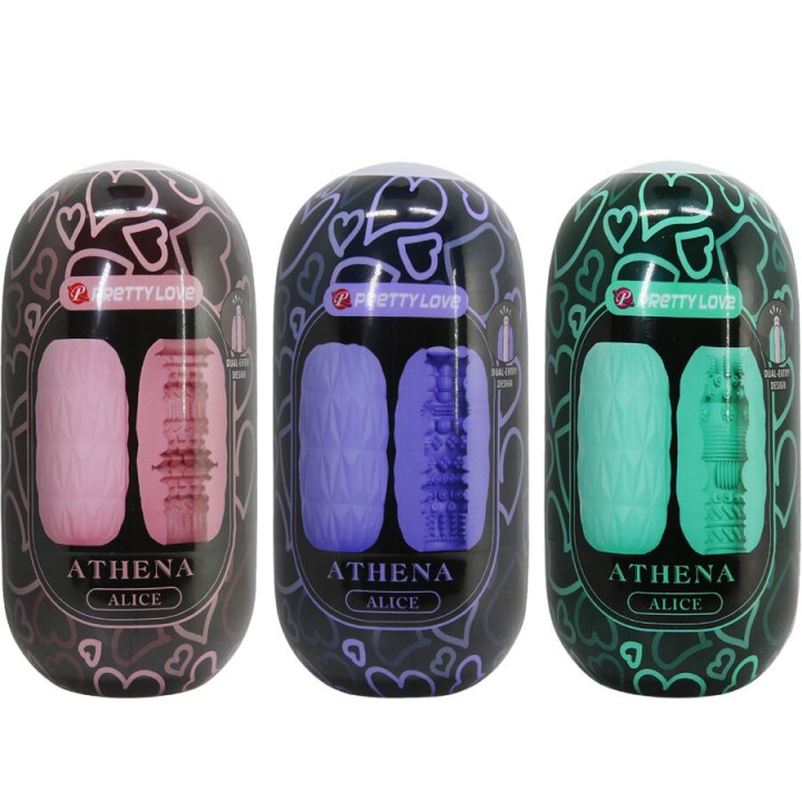 Pretty Love - Athena Alice Pack 15 Masturbateurs Masculins Divers