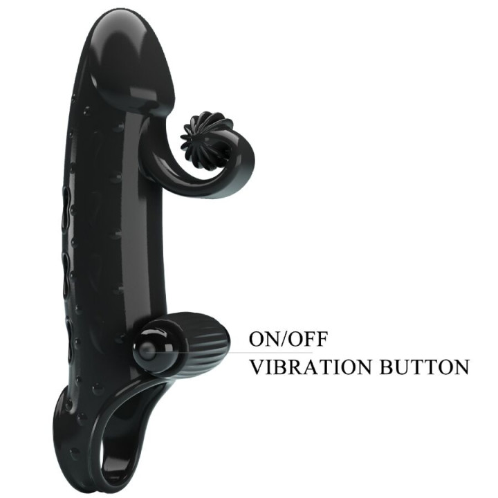 Romance - Vibrating Penis Sleeve Black