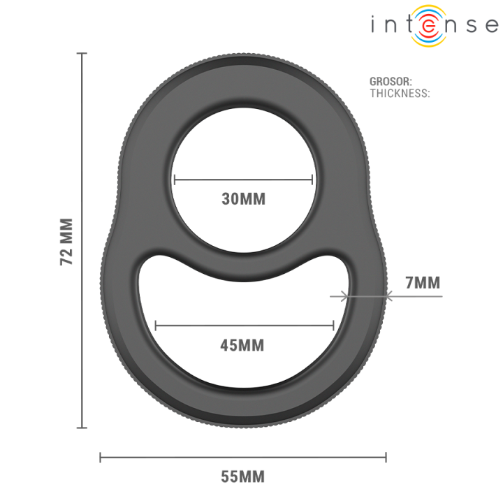 Intense - Richard Podwójny Penis Ring Model 1