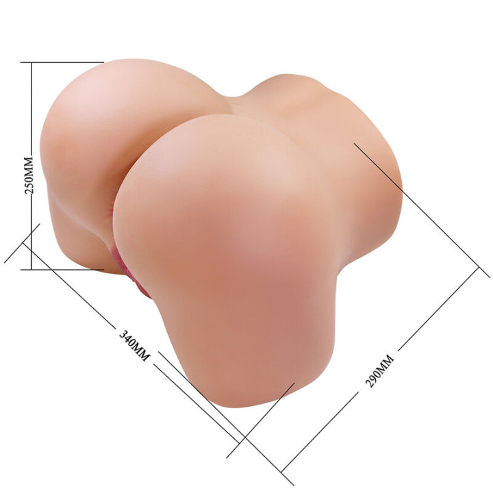 Crazy Bull - Julia Xxl Doppio Masturbatore Vibrante Vaginale e Anale in Carne