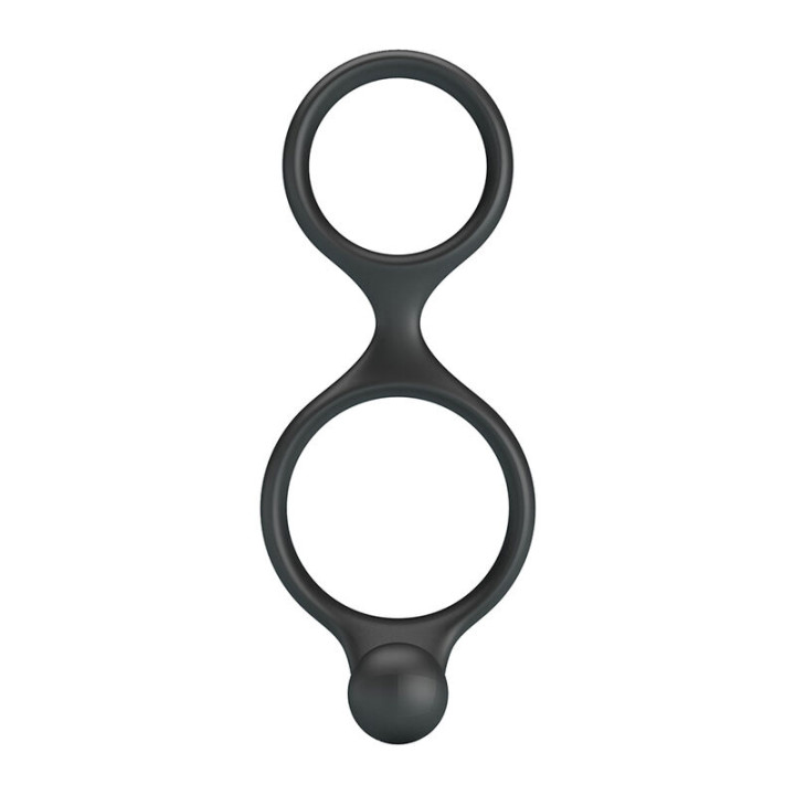 Crazy Bull - Florian Double Cock And Ball Ring Black