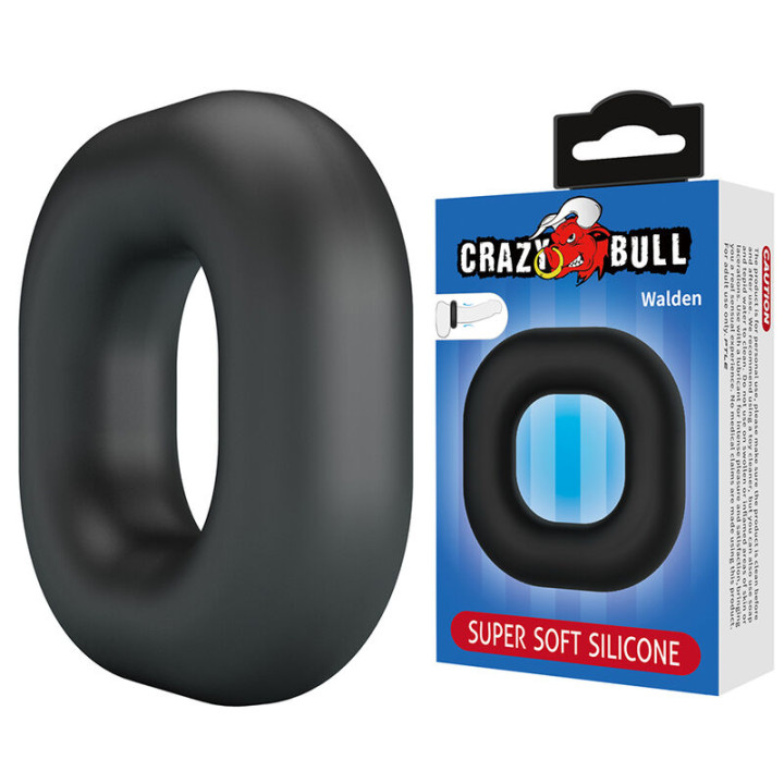 Crazy Bull - Walden Supersoft Silikon-Pennisring Schwarz