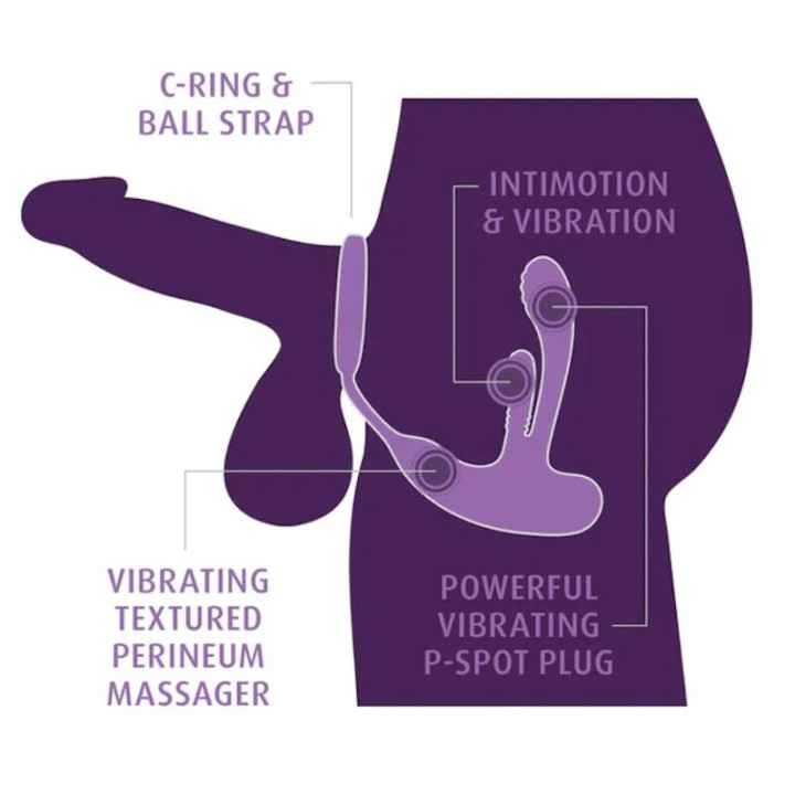 Anal Fantasy Elite - Stimulateur Anal et Périnéal Rechargeable Ass-Gasm Intimotion
