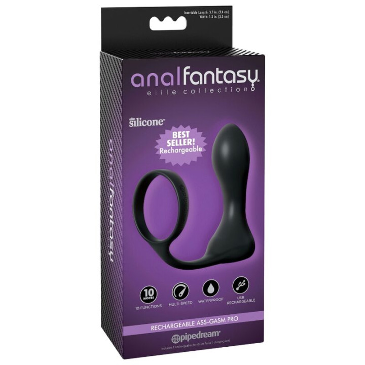 Anillo Vibrador y Masajeador de Próstata Recargable