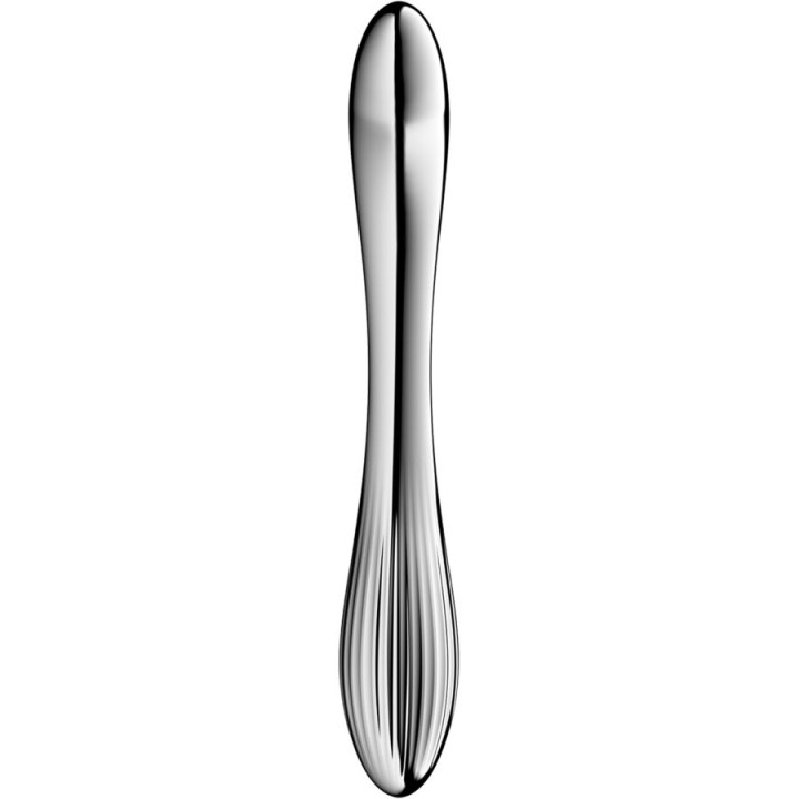 Satisfyer - Pure Gravity 1 Godemichet Double Extrémité en Acier Inoxydable