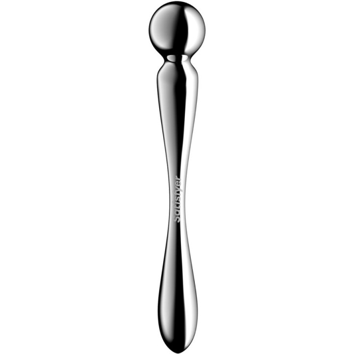 Satisfyer - Star Force 2 Dildo z Dwoma Końcami ze Stali Nierdzewnej