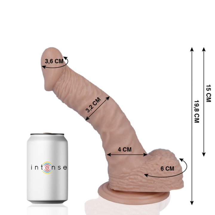 Mr Intense - 18 Pene Realístico 19.8 cm -o- 3.2 cm