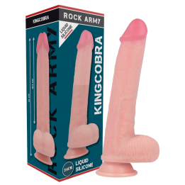 Rockarmy - Liquid Silicone Premium Kingcobra Realistic 24 cm -o- 4.77 cm