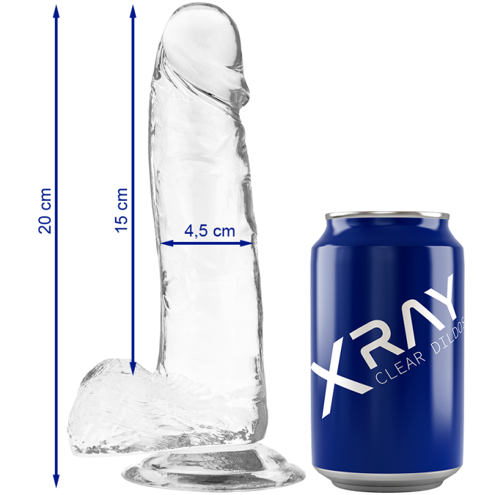 X Ray - Klarer Hahn Mit Bllen 20 cm -o- 4.5 cm