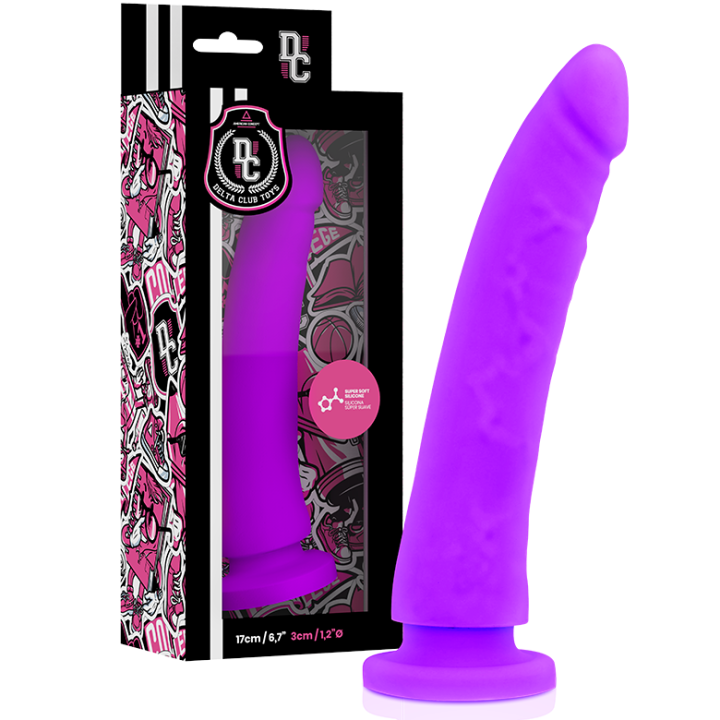 Delta Club - Toys Dildo Medico Lilla in Silicone 17 cm -o- 3 cm