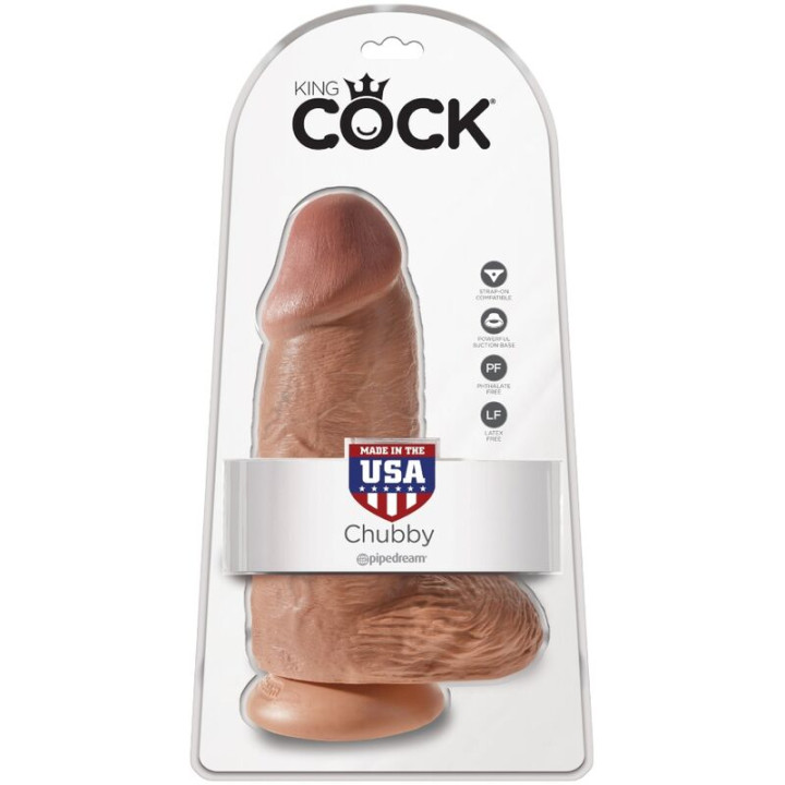 King Cock - Pene Realistico Chubby 23 cm Caramel