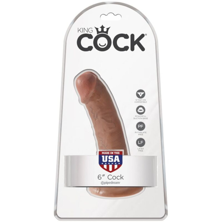 King Cock - Pênis Realístico 15 cm Caramelo