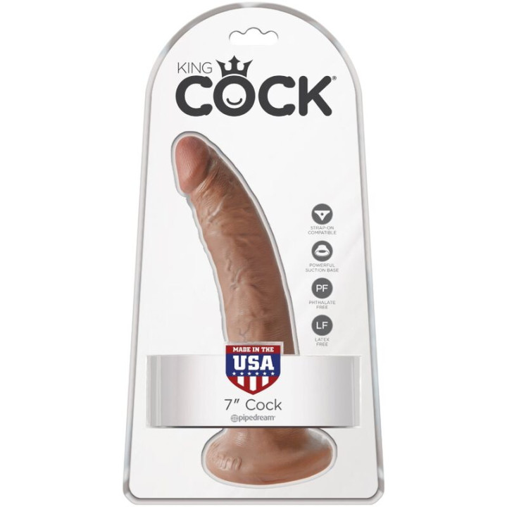 King Cock - Pênis Realístico 17.5 cm Caramelo