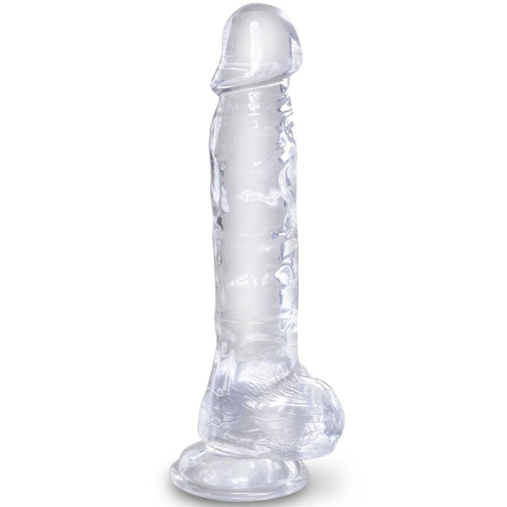 King Cock - Clear Pénis Réaliste Avec Boules 16.5 cm Transparent