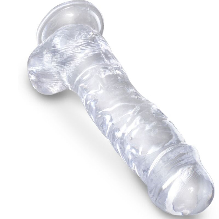 King Cock - Clear Pénis Réaliste Avec Boules 16.5 cm Transparent