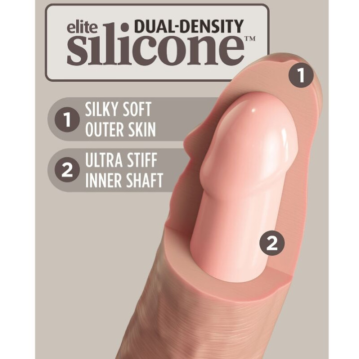 King Cock - Elite Dildo Silicone Realista 20.3 cm