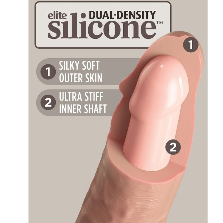 King Cock - Elite Dildo Realistico in Silicone 23 cm