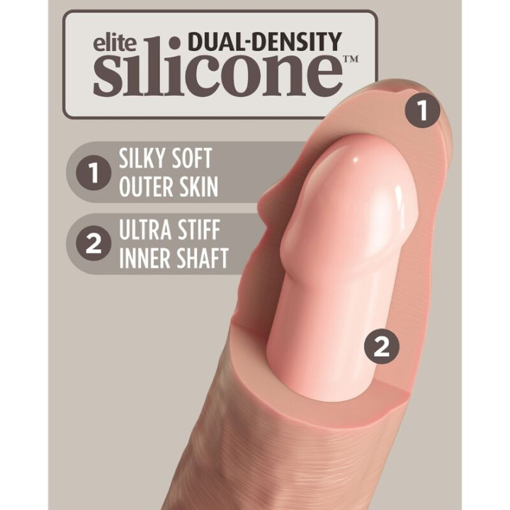 King Cock - Elite Dildo Realistico in Silicone 28 cm