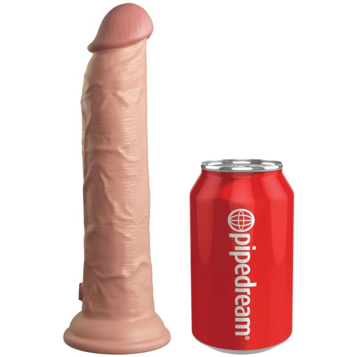 King Cock - Elite Realistic Dildo Vibrator & Silicone Remote Control 23 cm