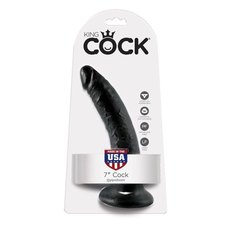 King Cock - Gode Noir 17.8 cm