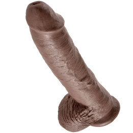 King Cock - 10 Dildo Braun Mit Eier 25.4 cm