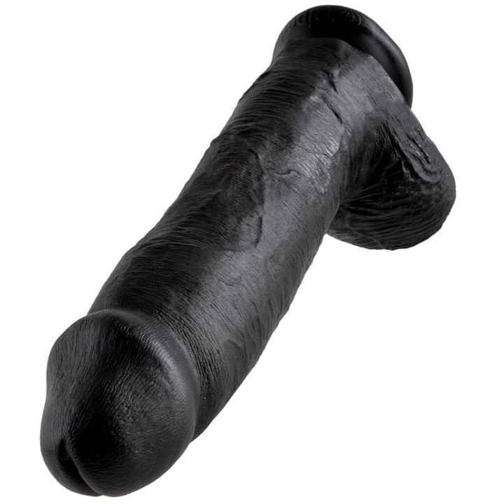 King Cock - Gode Noir Avec Boules 30.48 cm