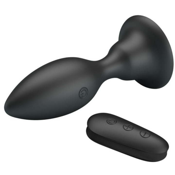 Mr Play - Plug Anal Avec Télécommande Vibration Noire