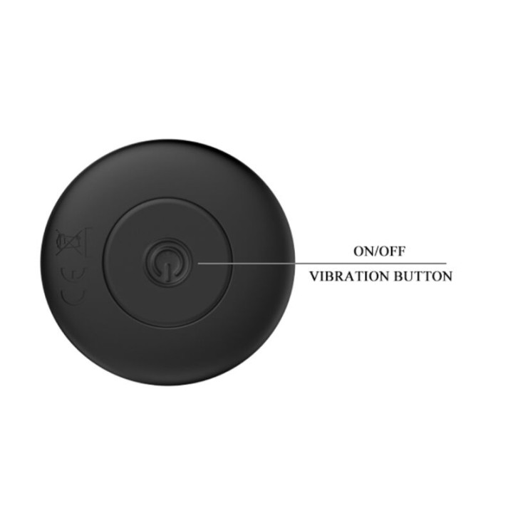 Mr Play - Czarny Wibrator Analny z Akumulatorem