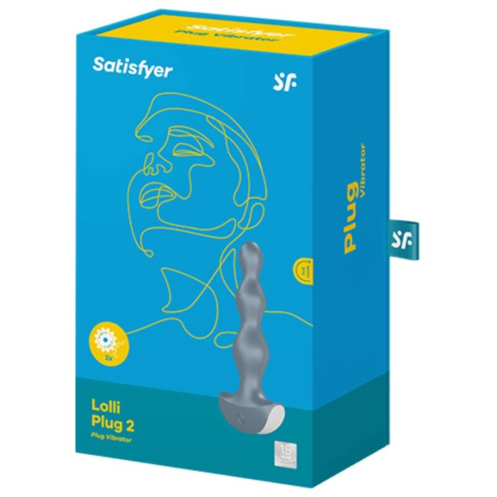 Satisfyer - Vibratore Lolli Plug 2 Grigio