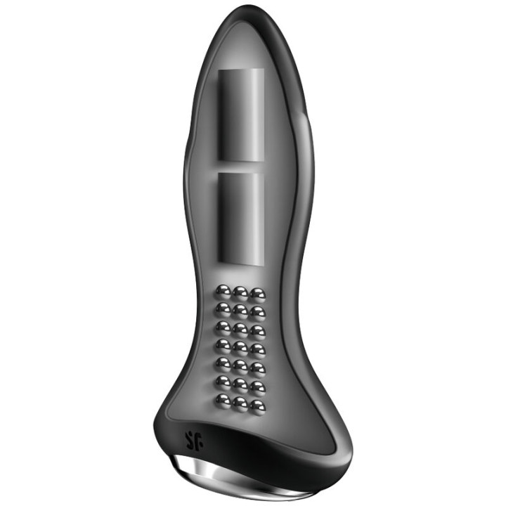 Satisfyer - Rotator Plug 1+ Aplicativo Vibrante Plug Preto