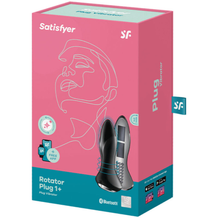 Satisfyer - Rotator Plug 1+ Vibrierende Plugapp Schwarz