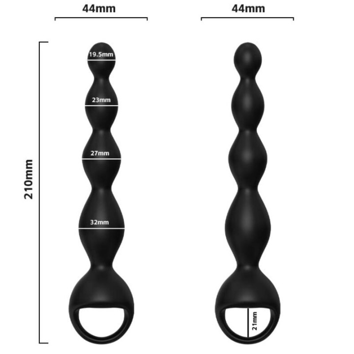 Armony - Plug Anale Vibratore Finger Nero