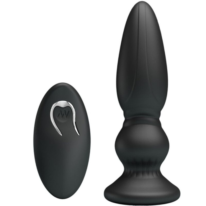 Mr Play - Leistungsstarker Vibrator Mit Fernbedienung, Analstecker, Schwarz