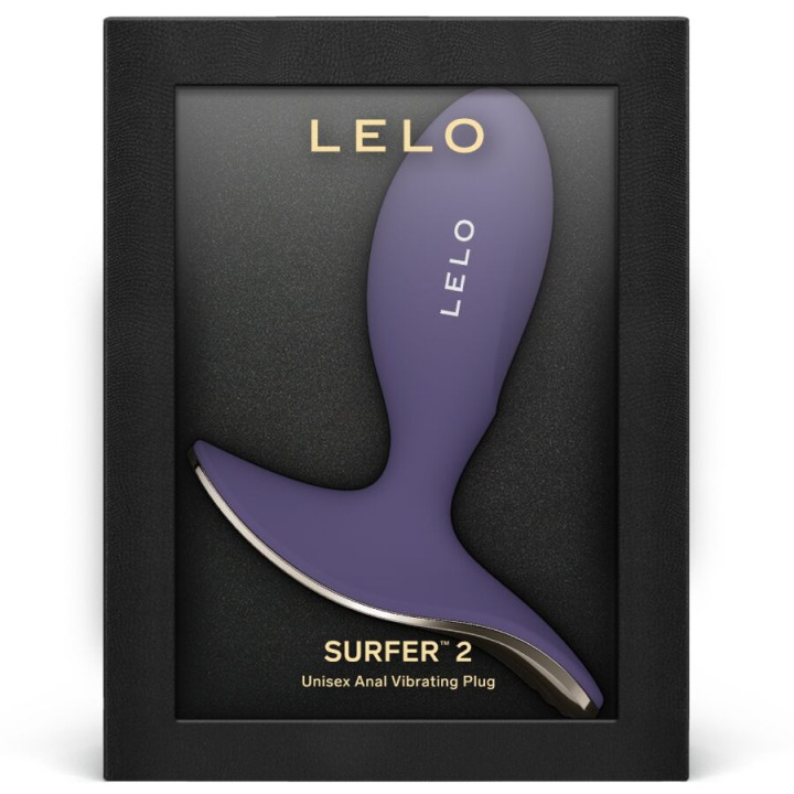 Lelo - Surfer 2 Unisex Anal Vibrating Plug Cyber Purple