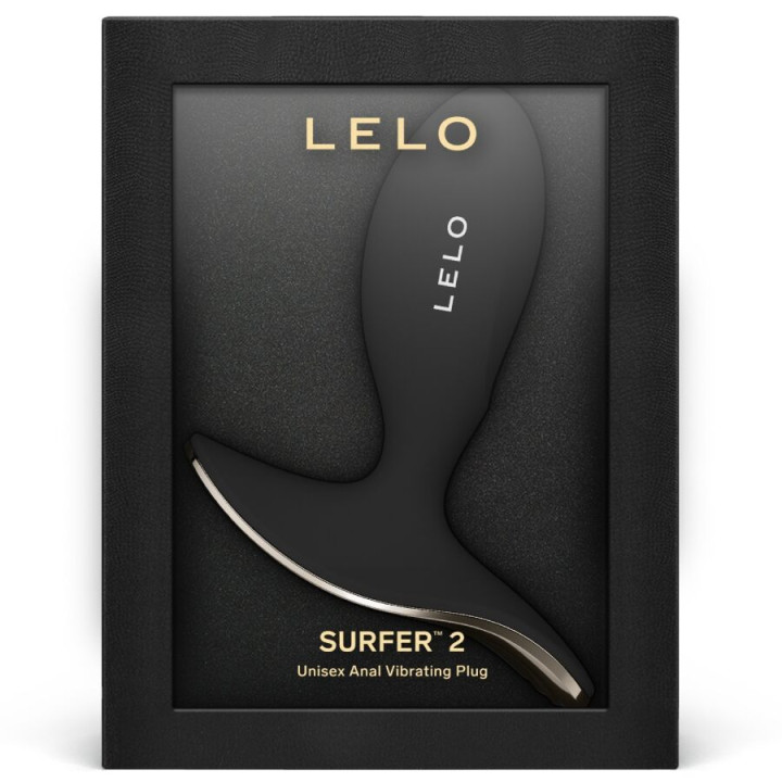 Lelo - Surfer 2 Unisex Analny Wibracyjny Plug Czarny