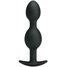 Pretty Love - Silikonowe Kulki Analne 12,5 cm Czarne