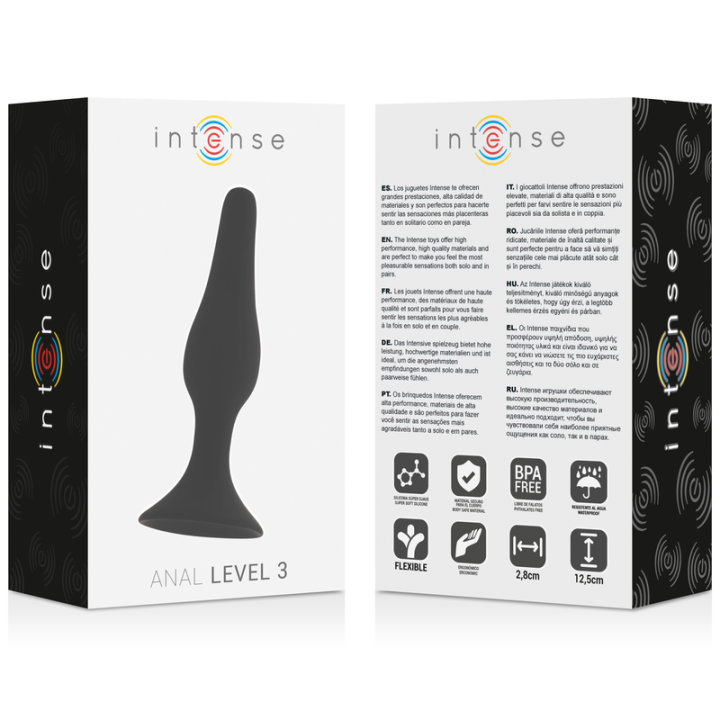 Intense - Anal Level 3 12.5cm Black