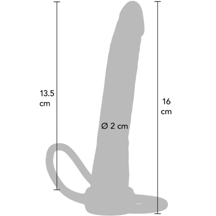 Get Real - Penetratore Anale in Silicone Double Trouble 16 cm