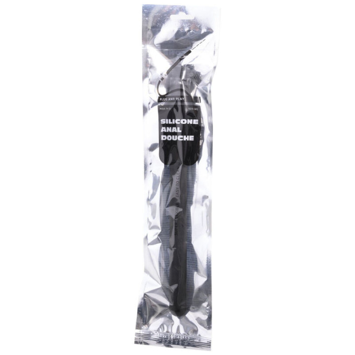 All Black - Rolha de Sistema de Silicone Anal Para Chuveiro 27 cm