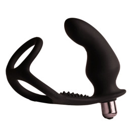 Rocks-Off - ro-Zen Rro Anal Plug z Wibracyjnym Penis Ring Czarny