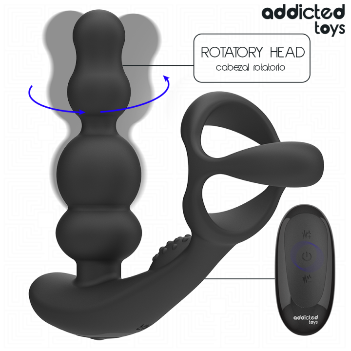 Addicted Toys - Obrotowy Masażer Prostaty z Pilotem