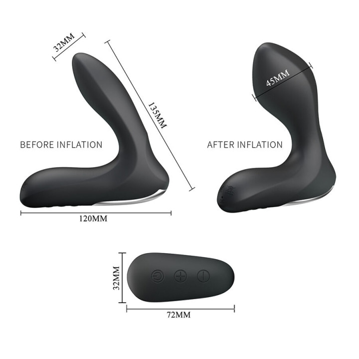 Mr Play - Massageador de Próstata Com Controle Remoto de Vibração