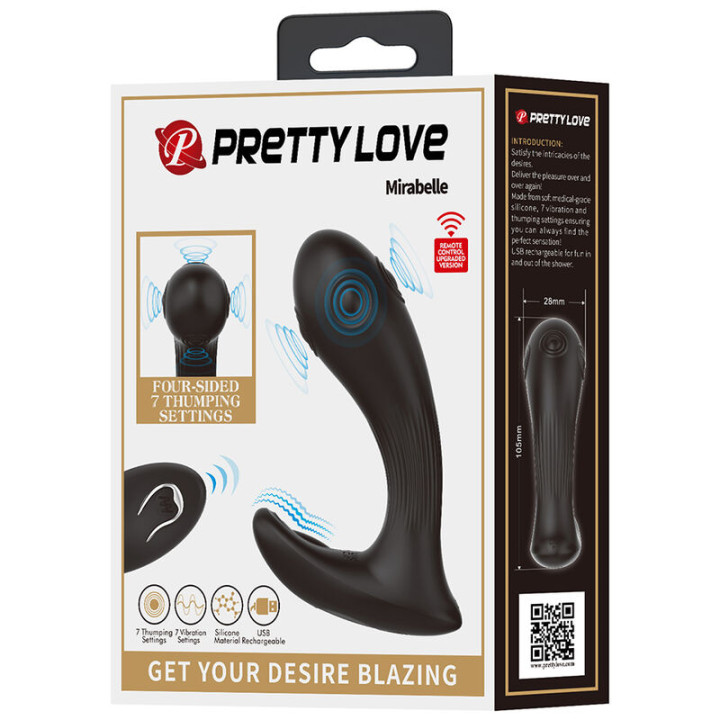 Pretty Love - Vibratore Prostatico Mirabelle Con Telecomando