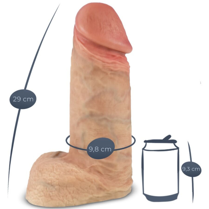 Silexd - Modello 1 Xtreme Premium Silicone Pene Realistico 28 cm